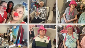 Red Nose Day at Cardiff care home